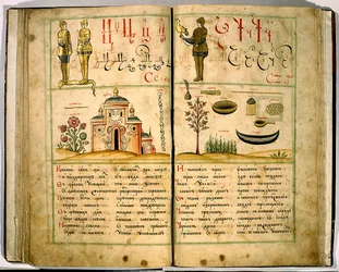 První ruská abecední kniha od Karion Istomin, 1694