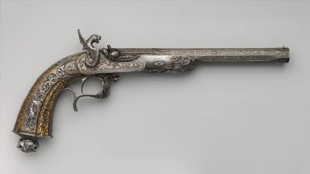 Výstava perkusí Pistole, francouzština, z roku 1851