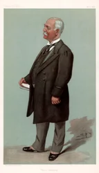 Union Steamship Sir Francis Henry Evans, britský obchodník a politik, 1896.