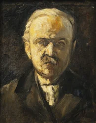 Autoportrét; sebevzdělávání, c. 1924