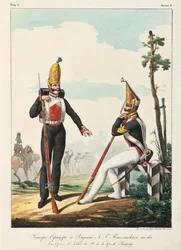 Pod důstojníkem a vojákem Pavlovského gardového pluku, 1830-1840