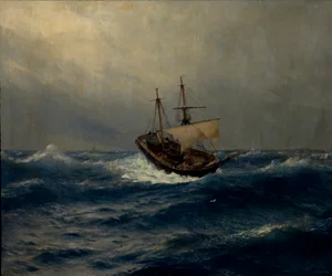 Bouře na moři, 1887