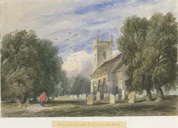 Kostel v Bradley-in-the-Moors, bez data [kolem 1830-1840]