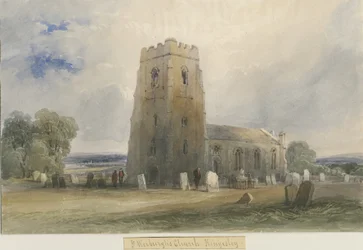 Kingsley Church: malba akvarelem a [c 1830-1840]