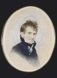 Portrét Paula Peckhama, kolem 1810-20 (akvarel na slonovině)