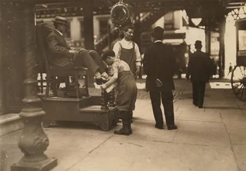 Bootblack na 3. Avenue a 9. ulici, New York City