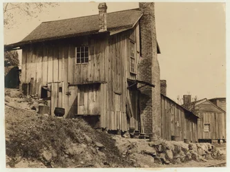 Bydlení pro dělníky v Římském punčochovém mlýně, Georgia, 1913