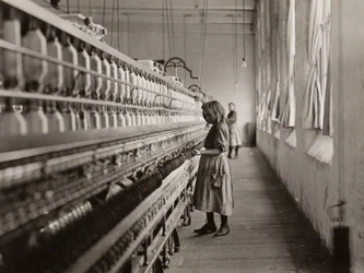 Sadie Pfeiferová, přadlena bavlny, Lancaster, Jižní Karolína