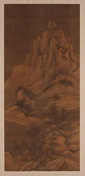 Sněhová krajina po Guo Xi, dynastie Qing, 1702.