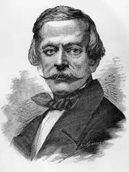Portrét Massima Taparelliho, markýze z Azeglia (1798-1866), italského vlastence, politika, spisovatele a malíře, který byl premiérem Sardinie v letech 1849 až 1852, rytina