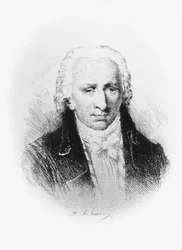 Portrét Stanislase Jeana, markýze de Boufflers (1738-1815), francouzského spisovatele, vojáka a akademika, lept podle kresby Adolphe Lalauze (1838-1905)
