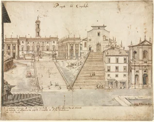 Osmnáct pohledů na Řím: Campidoglio, 1665.