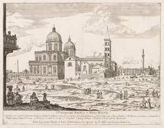Santa Maria Maggiore z "Výhledu na dominanty města Říma"