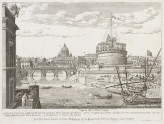 Svatý Angelo z Prospectus Lourum Urbis Romae Insignium, 1666