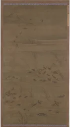 Husy sestupující na písky, dynastie Ming, 1621.