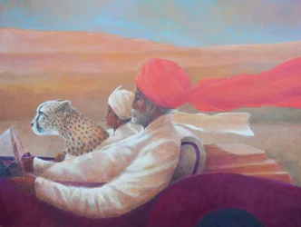 Maharaja, chlapec + gepard