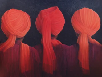 Triptych Turban, 2005 (akryl)