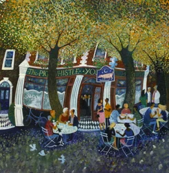 Pig and Whistle, 2011, (akryl na papíře)
