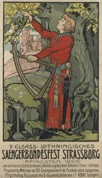 Festival zpěváků Saengerbundesfest Štrasburk, 1905.