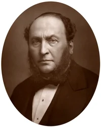 Sir Michael Costa, britský skladatel a dirigent italského původu, 1883.