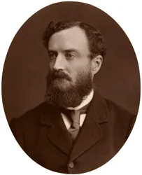 Sir Michael Hicks-Beach, Bart, MP, hlavní tajemník pro Irsko, 1876.