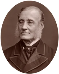 Sir Rutherford Alcock, britský diplomat a prezident Royal Geographical Society, 1877.