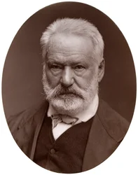 Victor Hugo , francouzský básník, dramatik a romanopisec, 1877.