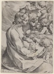 Madonna a dítě s anděly
