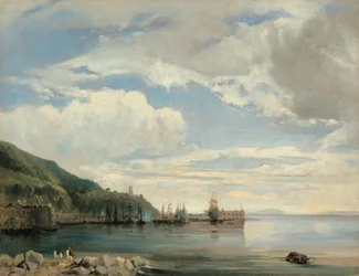 V Neapolském zálivu, asi 1830 (olej na papíře)