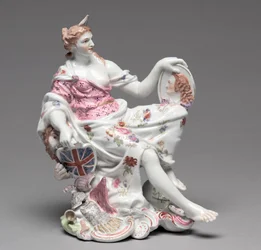 Postava Britannia, c. 1750-60.