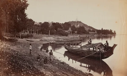 Lodě v Avě, Barma bw photo