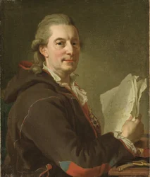 Frederic Henry de Chapman, marin suedois - Portrét Fredrika Henrika af Chapmana (1721-1808), Pasch, Lorenz, mladší (1733-1805). Olej na plátně