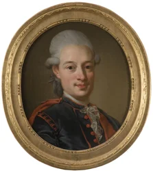 Gudmund Joran Adlerbeth, ecrivain et homme politique suedois - Portrét Gudmunda Joerana Adlerbetha (1751-1818), od Pascha, Lorenze, mladšího (1733-1805). Olej na plátně