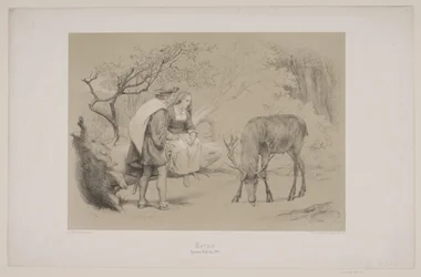Kříž, str. 299, ilustrace k filmu Christiana Winthera „Flight of the Deer“