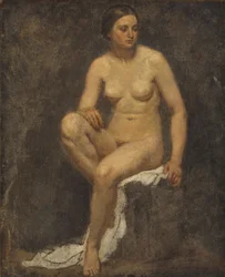 Ženský akt ve studiu Thomas Couture