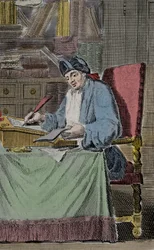 Portrét Herkula Saviniena Cyrano dit Cyrano de Bergerac, francouzský spisovatel