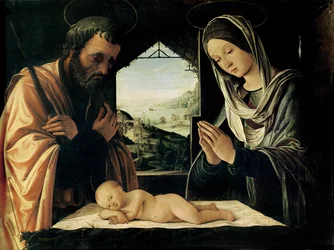 Narození Páně, kolem roku 1490