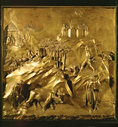 Adamova práce po pádu, Kain zabíjí Ábela (bronz)