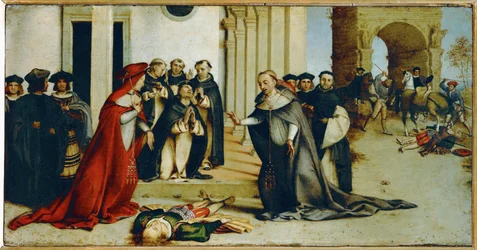 Svatý Dominik vzkřísí Napoleona Orsiniho