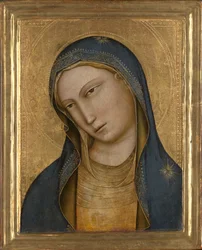 Poprsí svaté Marie, asi 1381-1425 (tempera na desce)