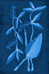 Seed Pod 1 – tmavě modrá