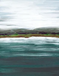 Klidný jezero Horizon