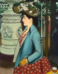Elegantní žena na Élysée Montmartre Elegantní na Élysée Montmartre, 1888.