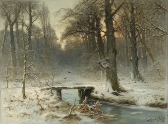 Lednový večer v haagském lese. 1875