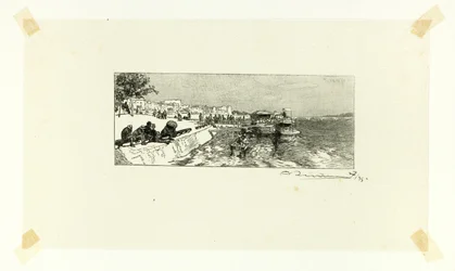 Nábřeží Bercy, druhý talíř z knihy Le Long de la Seine et des Boulevards