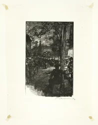 Boulevard Montmartre, Večer, patnáctá deska od Le Long de la Seine et des Boulevards