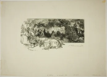 Jídelna matky Pichardové, nedaleko Gorge aux Loups
