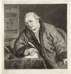 Portrét skladatele a leptaře Johana Antonia Kauclitz Colizziho 1742-1808, 80. léta 18. století