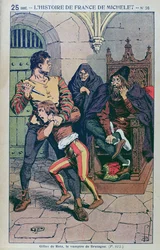 Gilles de Laval (1404-40) Lord of Rais, v „Populární historii Francie“ od J. Micheleta, kolem roku 1900