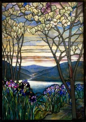 Magnólie a kosatce, kolem roku 1908